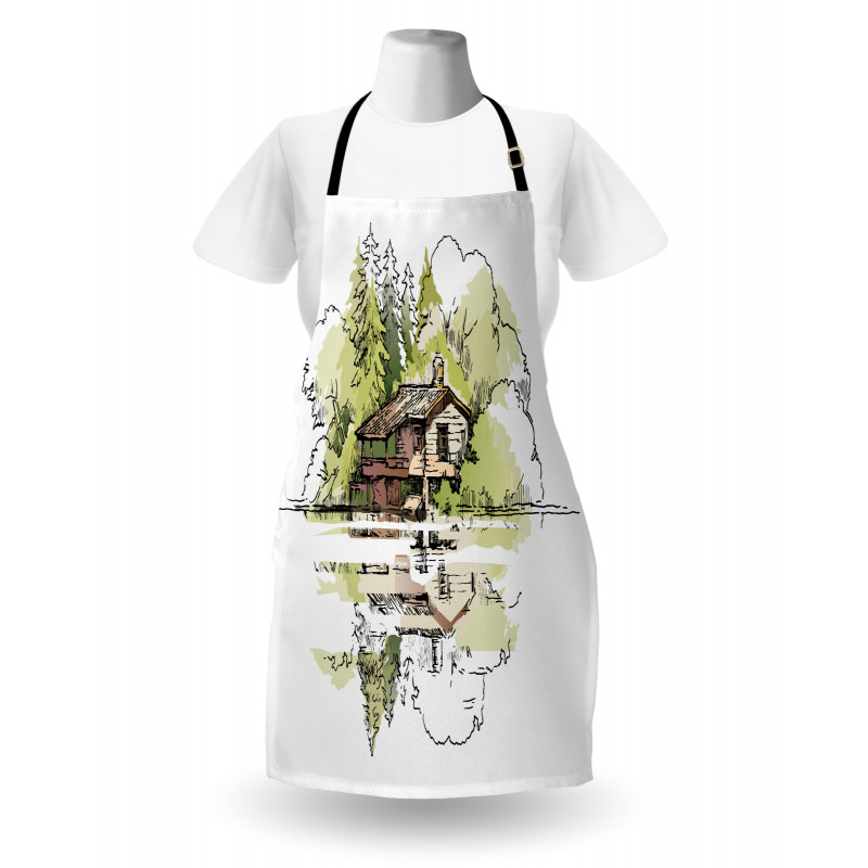 Lake House in the Forest Apron