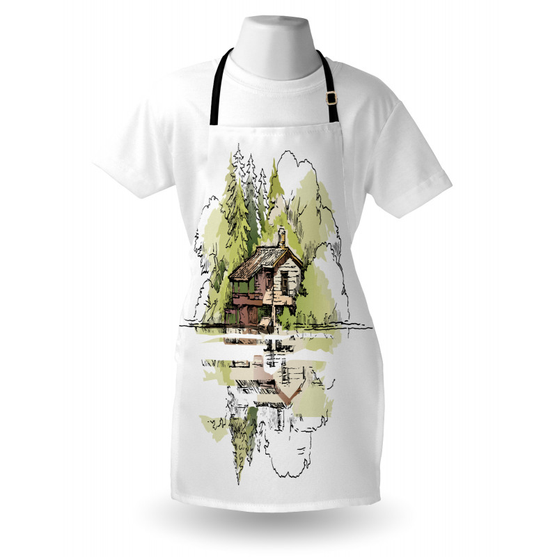 Lake House in the Forest Apron