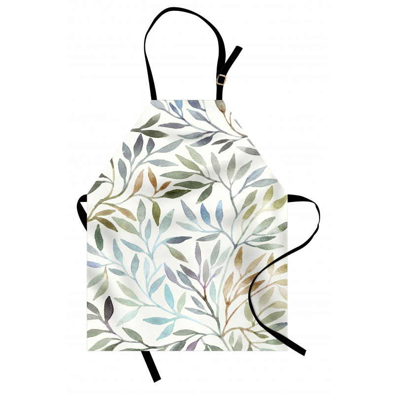 Watercolor Floral Pattern Apron