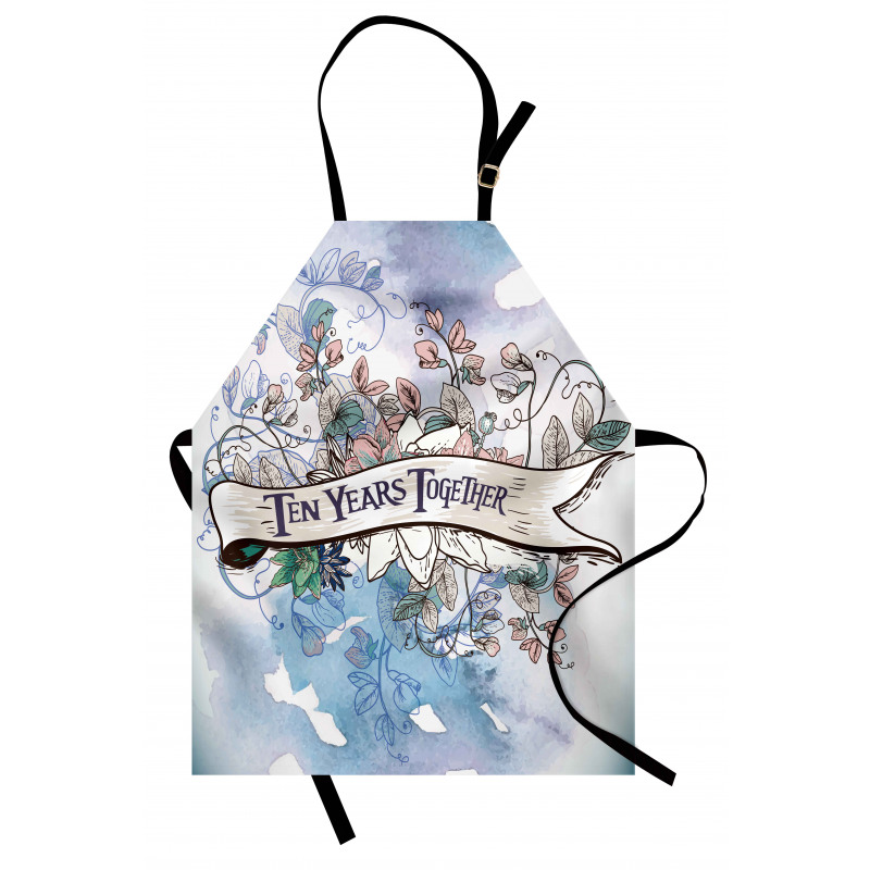 10 Years Floral Art Apron