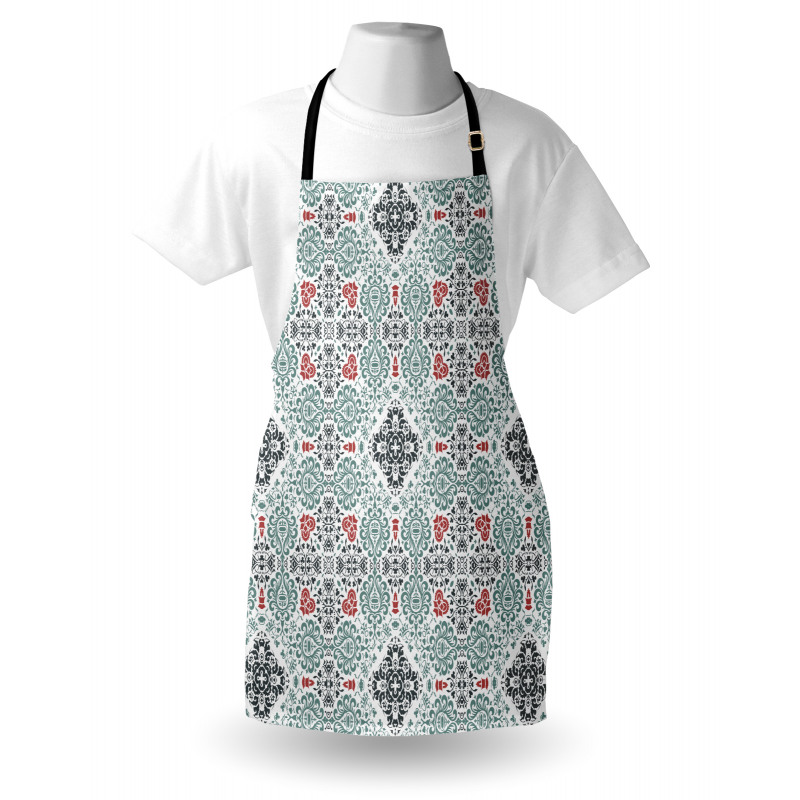 Floral Elements Curlicues Apron