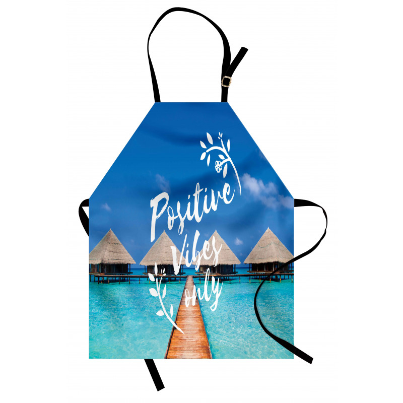 Positive Vibes Only Message Apron