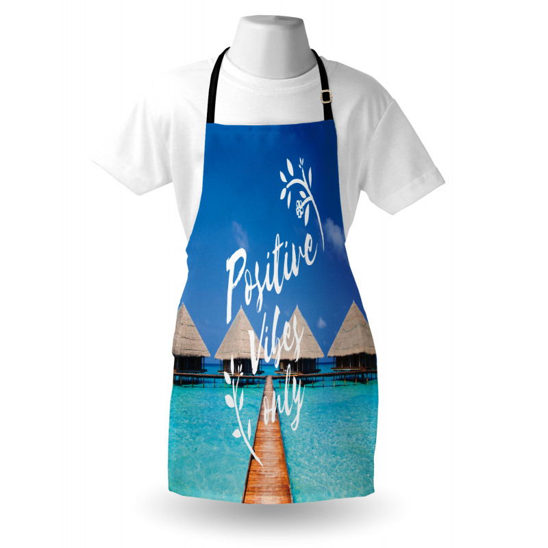 Positive Vibes Only Message Apron