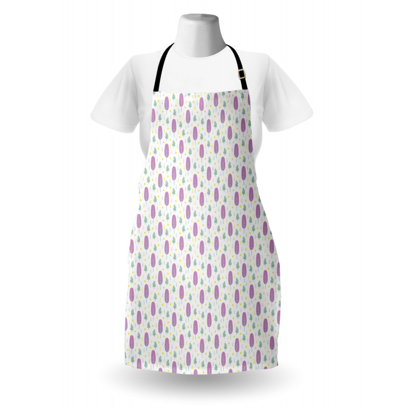 Sun with Trees and Bushes Apron