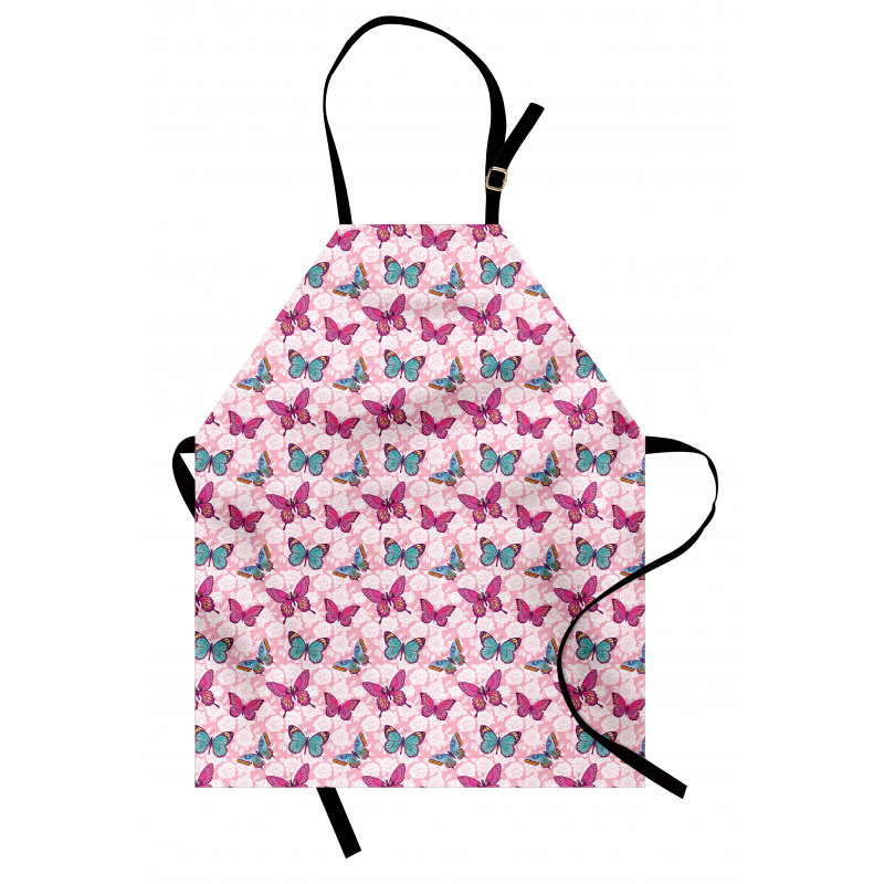 Romantic Flowers Pale Pink Apron