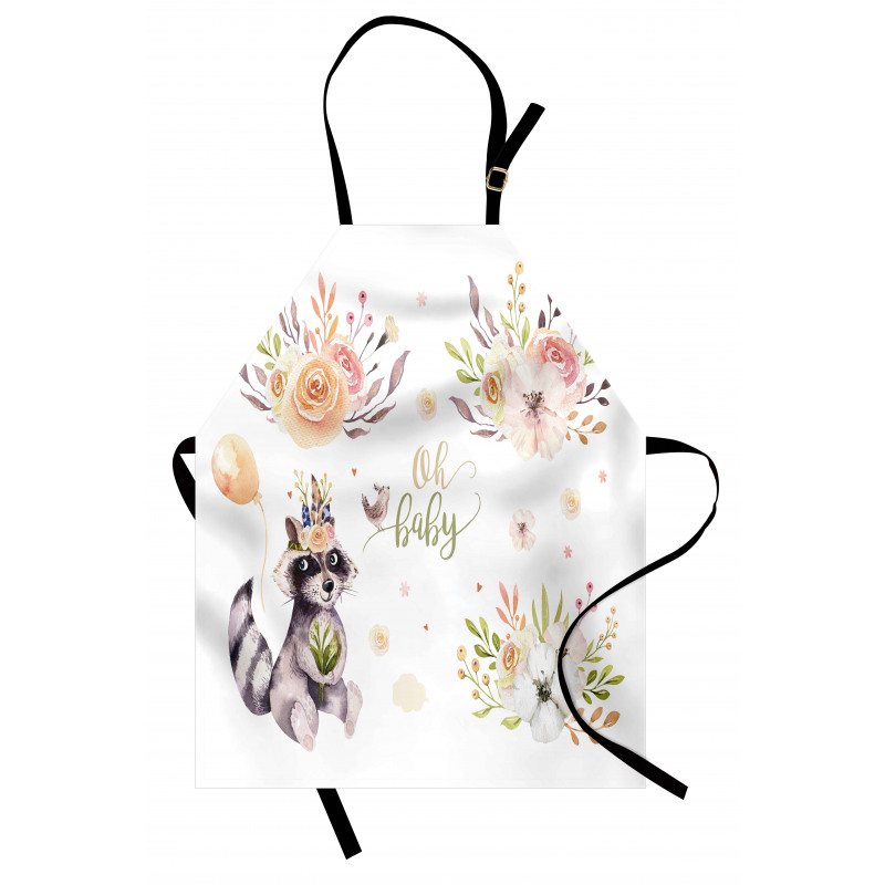 Oh Baby Calligraphy in Middle Apron