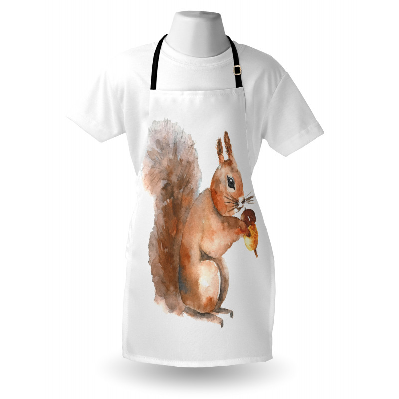 Watercolor Rodent Animal Apron