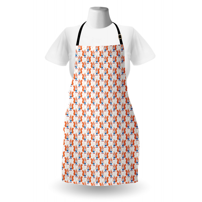 Animals Eating Ice Cream Apron