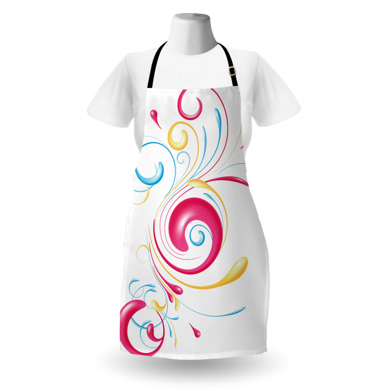 Ink Splattered Droplets Apron