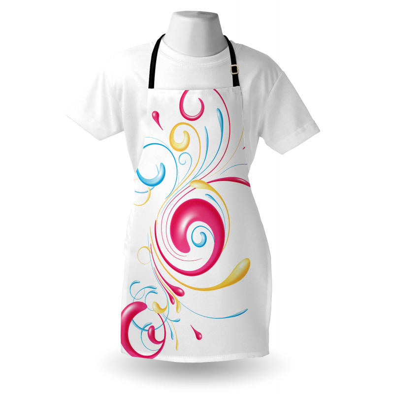 Ink Splattered Droplets Apron