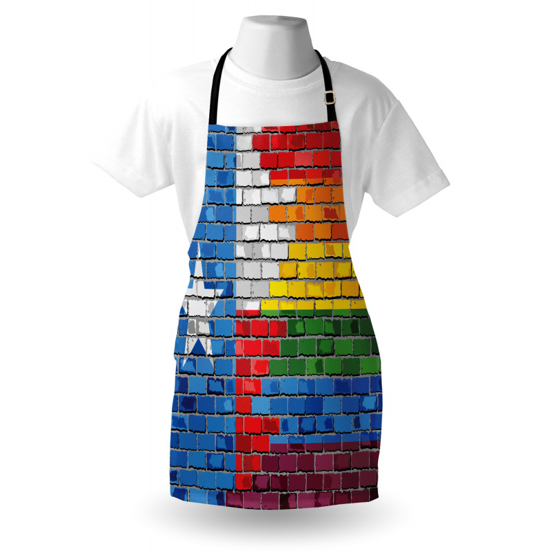 Brick Wall Grungy Texas Town Apron