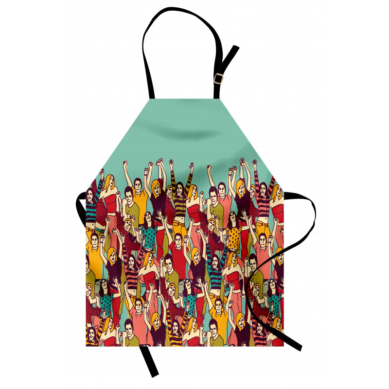 Youthful Polka Dotted Tshirts Apron