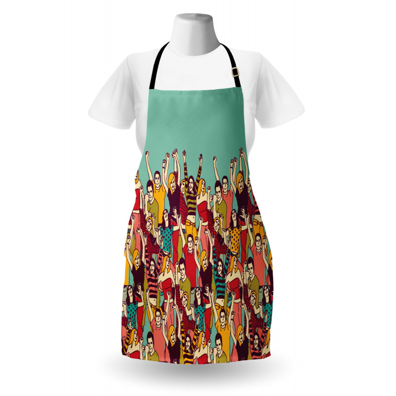 Youthful Polka Dotted Tshirts Apron