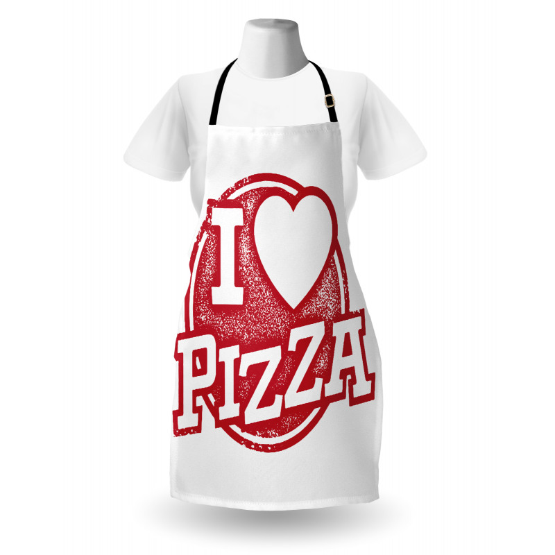 Grunge Love Pizza Lettering Apron