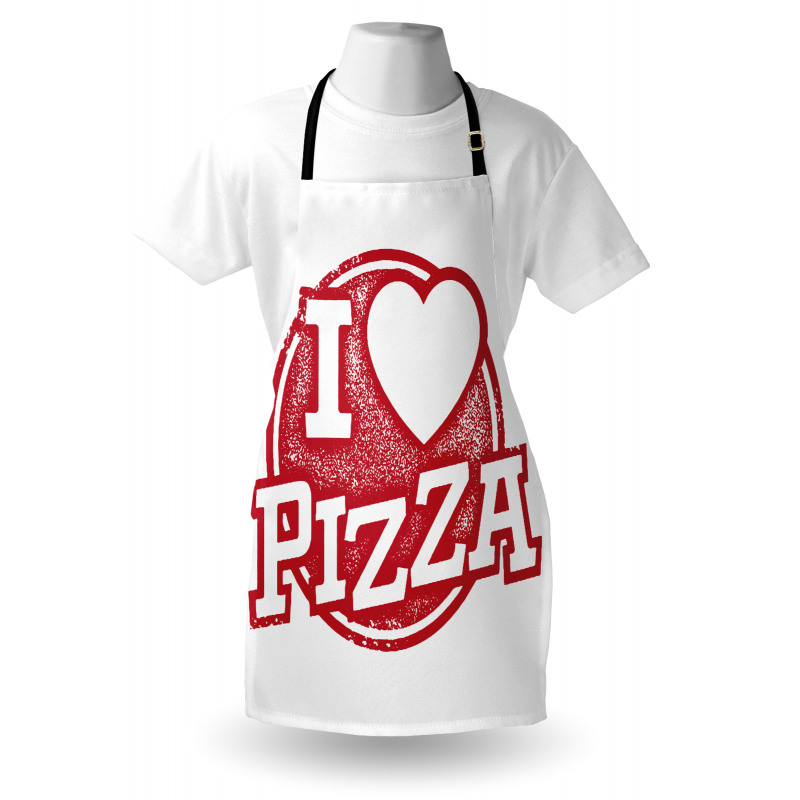 Grunge Love Pizza Lettering Apron