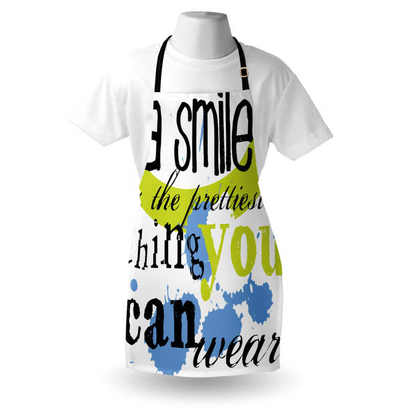 Uplifting Smile Happy Phrase Apron