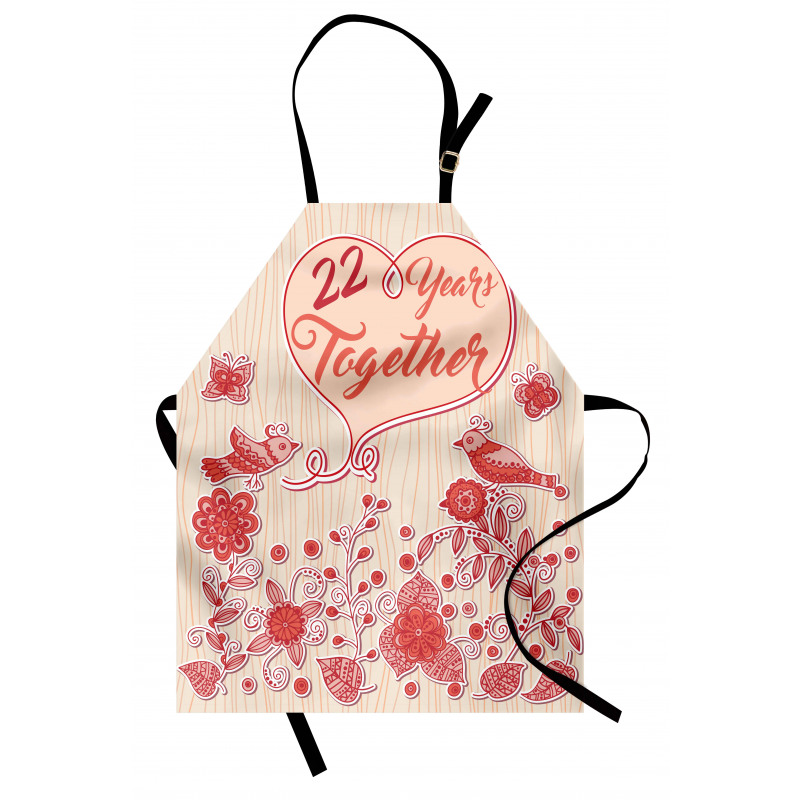 22 Years Together Birds Apron