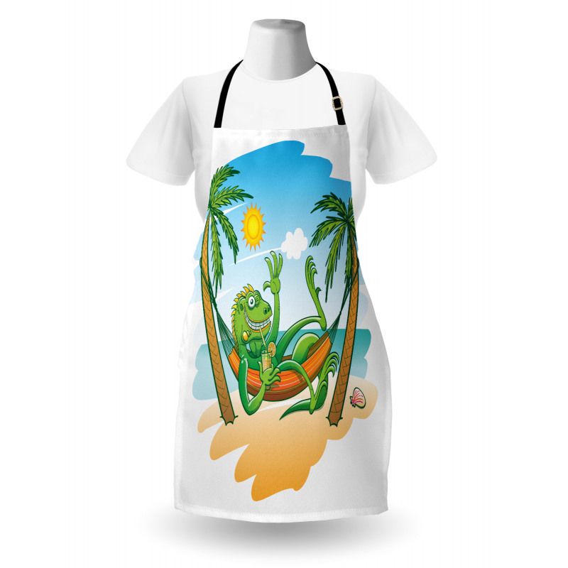 Tropical Holiday Palm Tree Apron