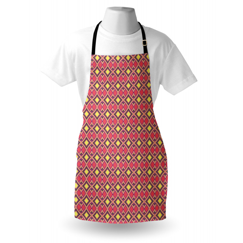Wavy Lines and Rhombuses Apron