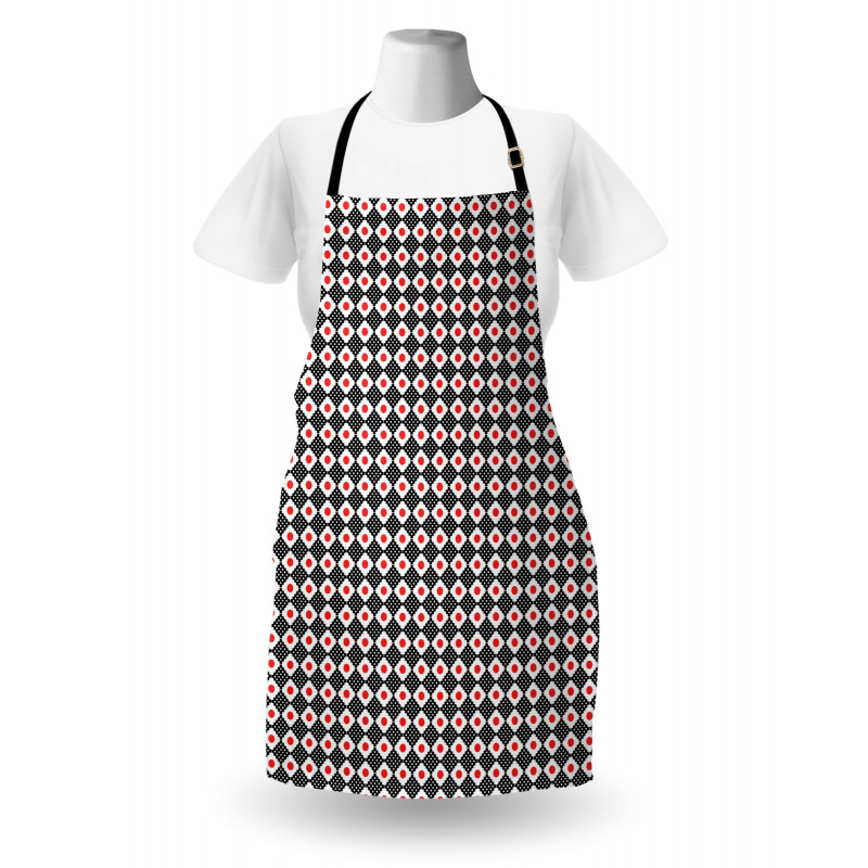 Grid Stripes and Squares Apron