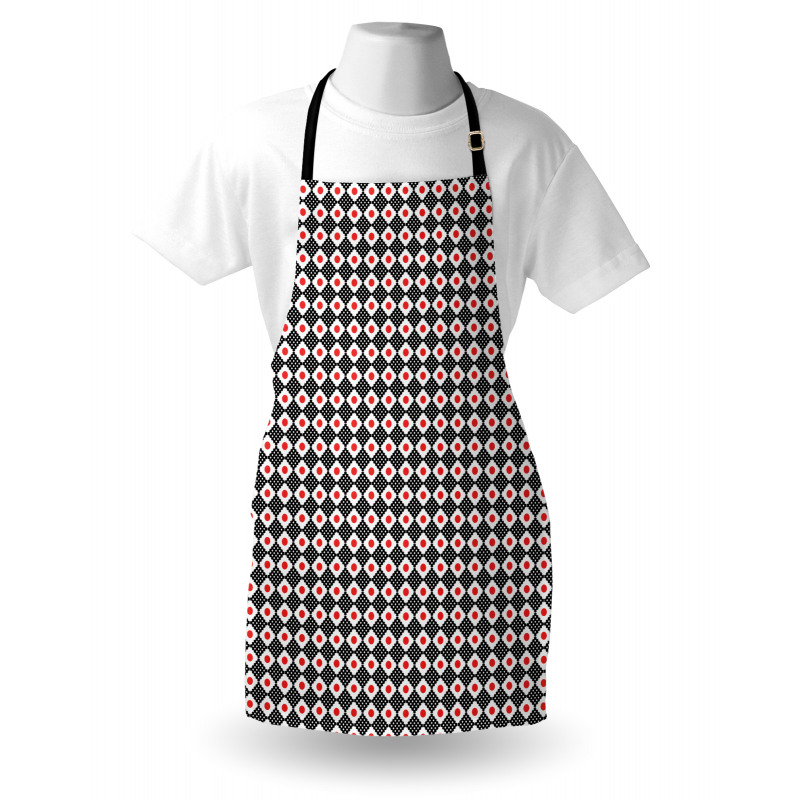 Grid Stripes and Squares Apron