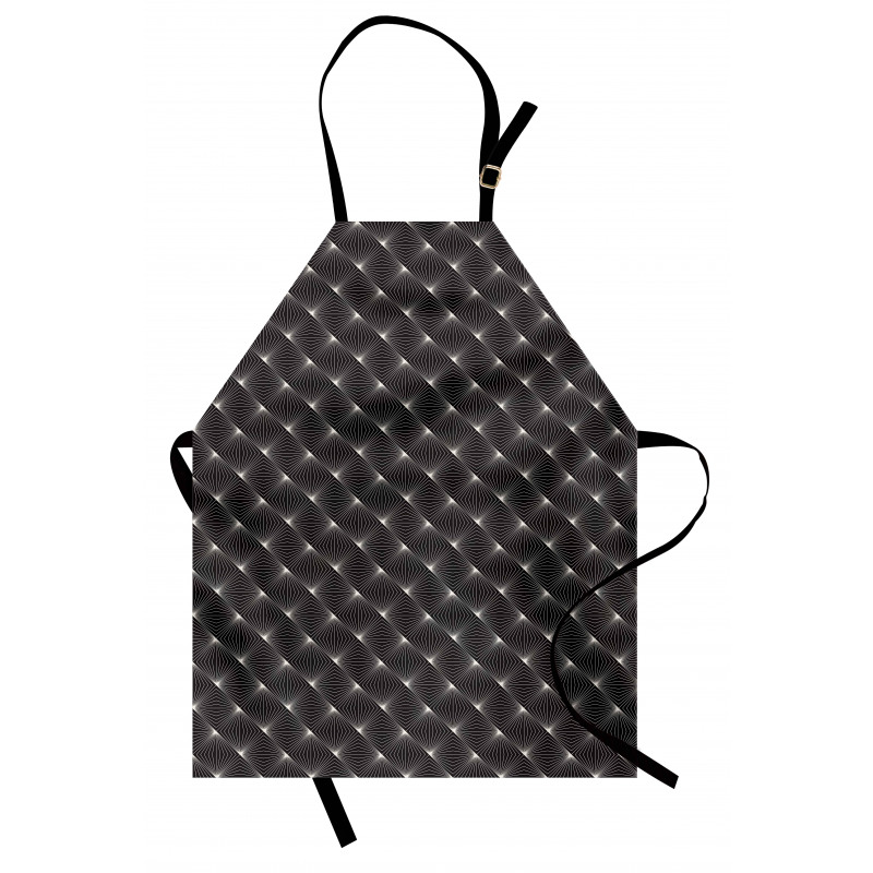 Thin Stripes Zig Zag Shapes Apron