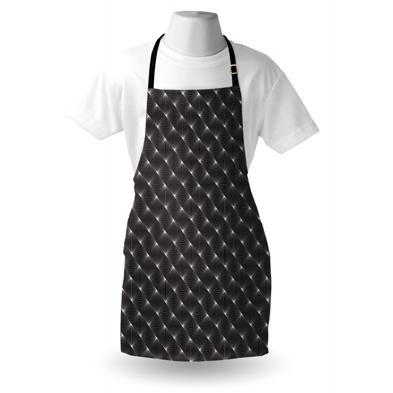 Thin Stripes Zig Zag Shapes Apron