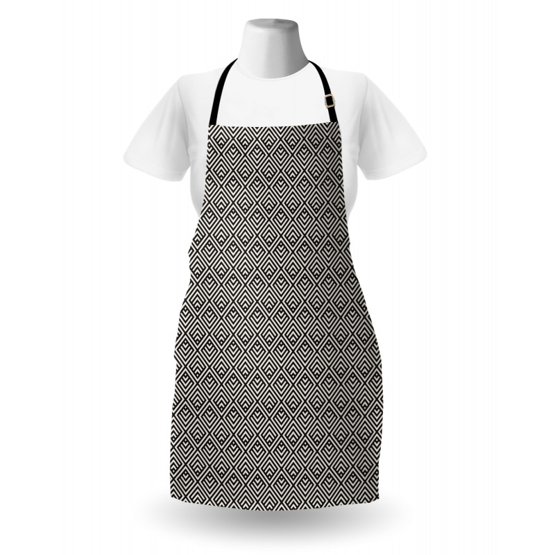 Stripes Diagonal Squares Apron