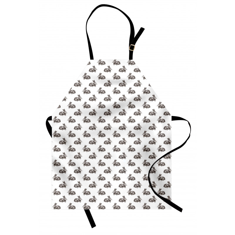 Sketch Artwork Wildlife Hare Apron