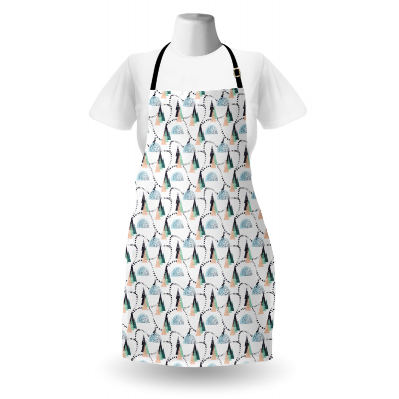 Winter Forest Christmas Snow Apron