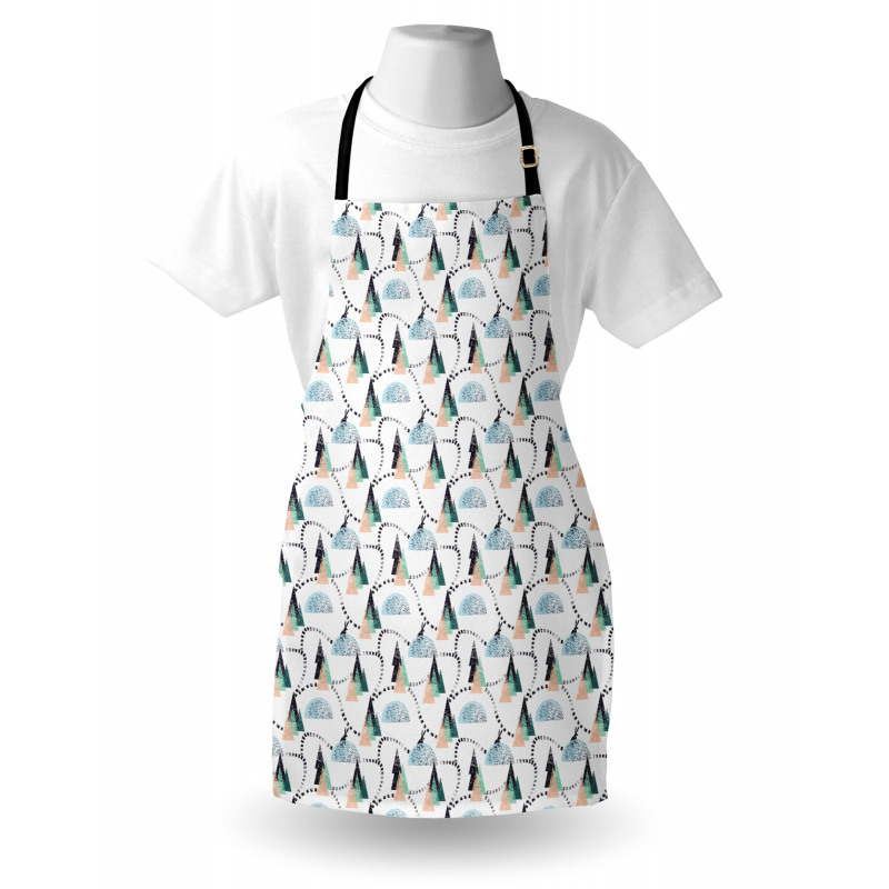 Winter Forest Christmas Snow Apron