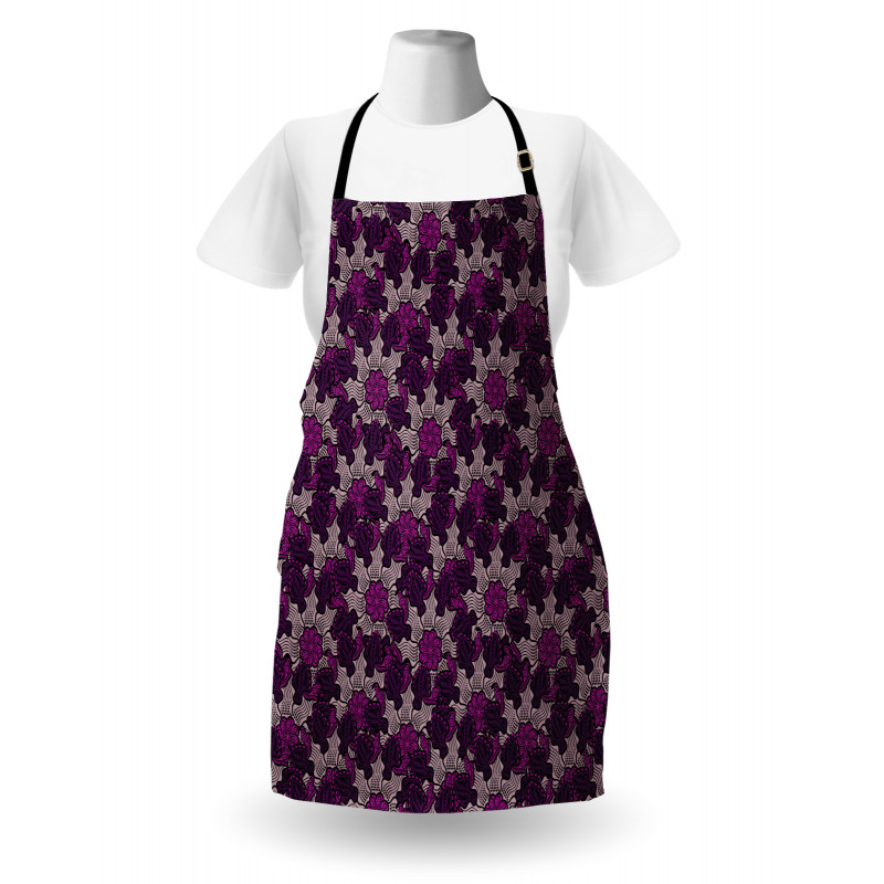 Foliage Leaves and Flowers Apron