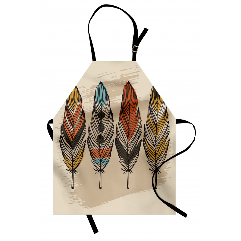 Hand Drawn Quills Native Apron