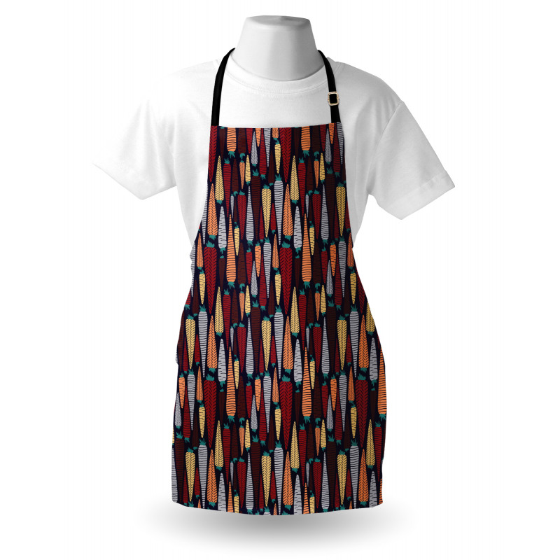 Root Vegetable Design Doodle Apron