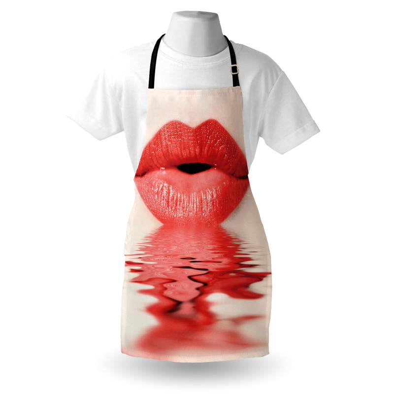 Female Blowing Kisses Apron