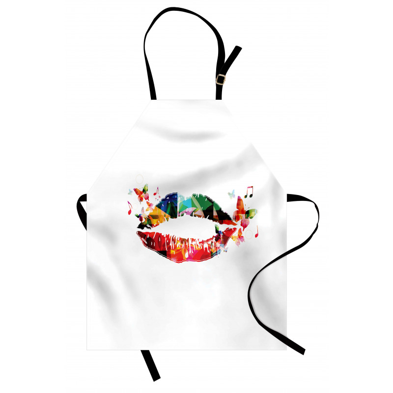 Butterfly and Music Note Apron