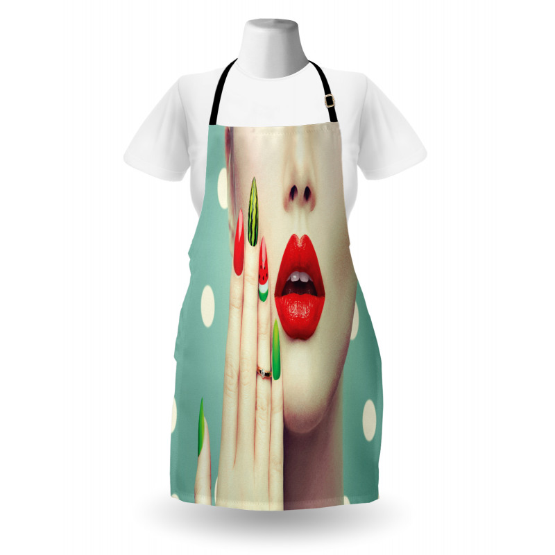 Watermelon Nail Art and Makeup Apron