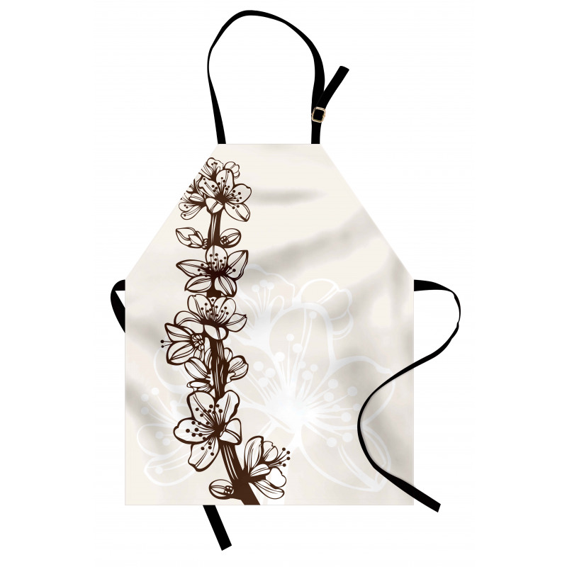 Hand Drawn Petals Apron