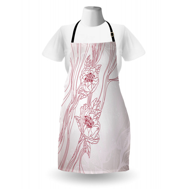 Wedding Theme Stripe Apron