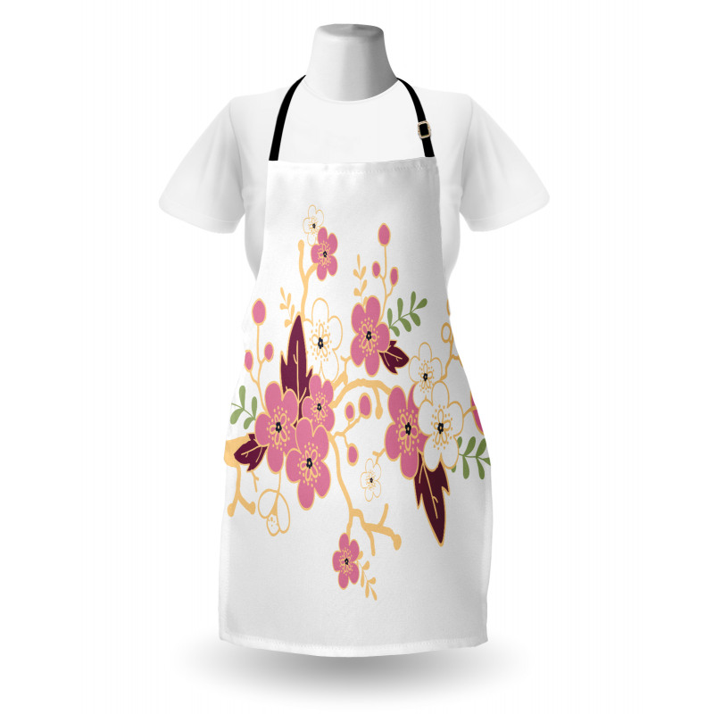 Japanese Garden Art Apron