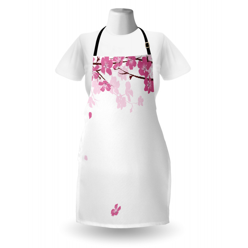 Falling Flower Motif Apron