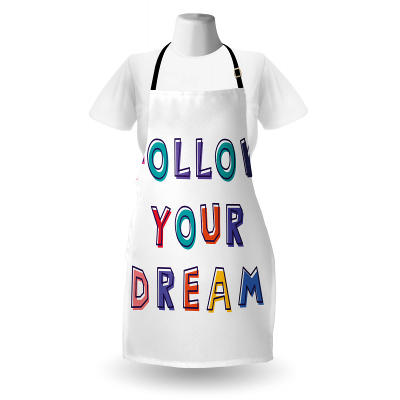 Motivational Phrase Rainbow Apron