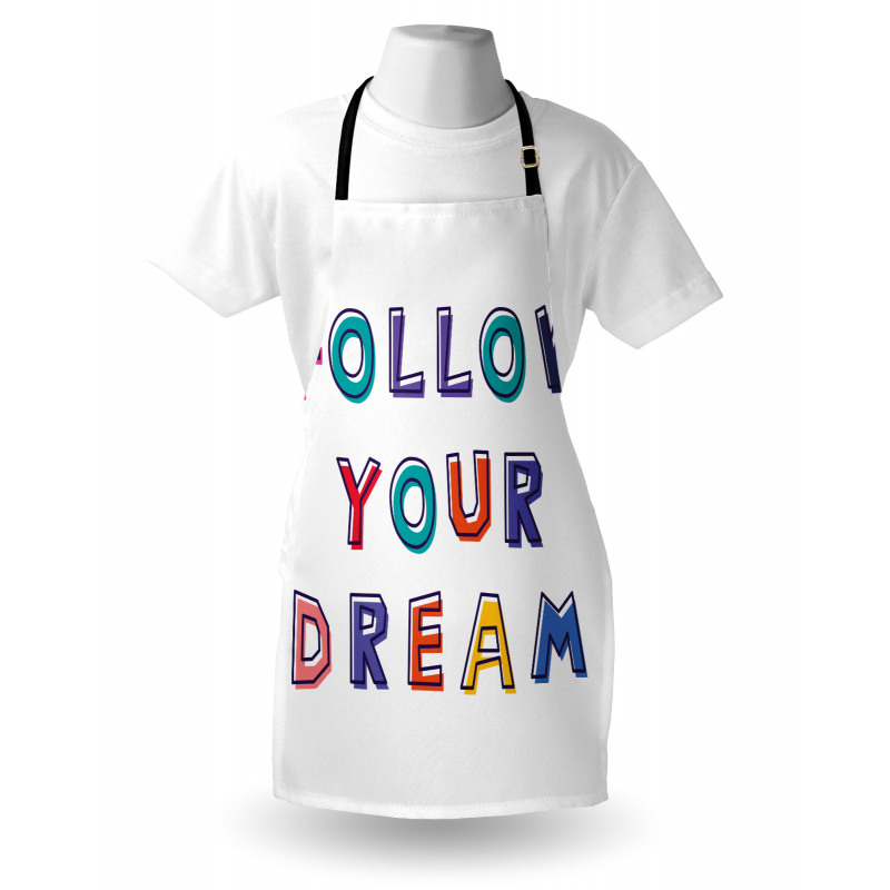 Motivational Phrase Rainbow Apron