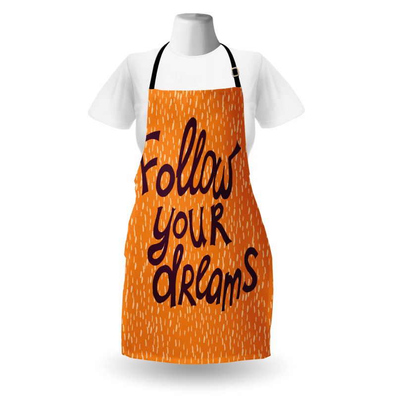 Warm Toned Motivation Design Apron