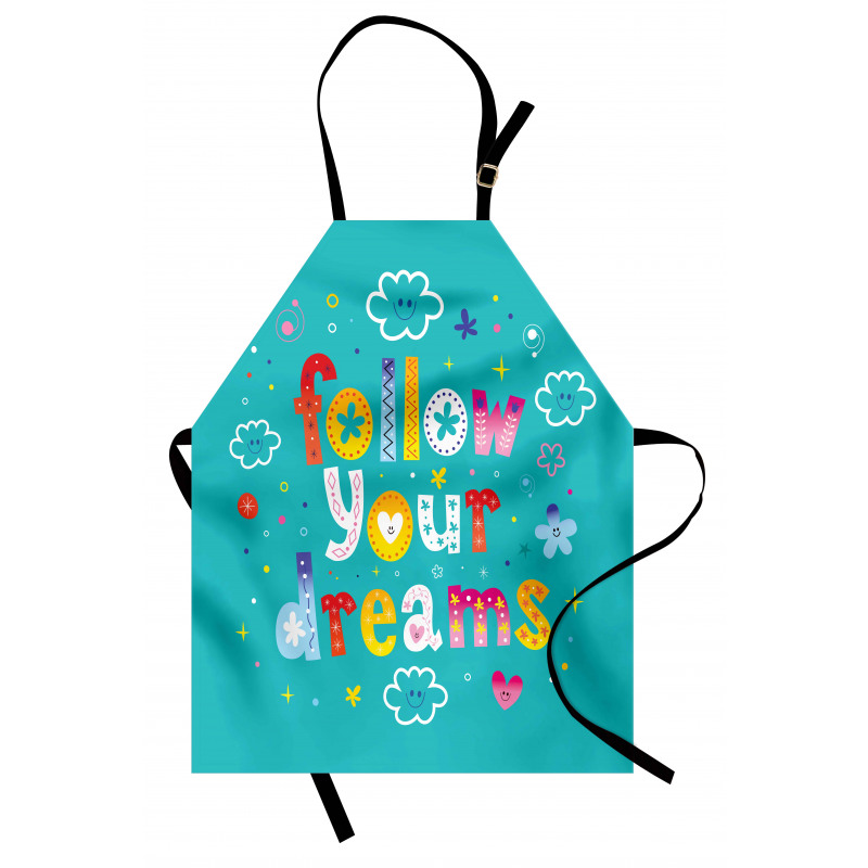 Childish Style Funny Clouds Apron