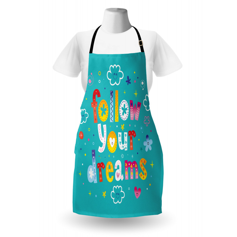 Childish Style Funny Clouds Apron