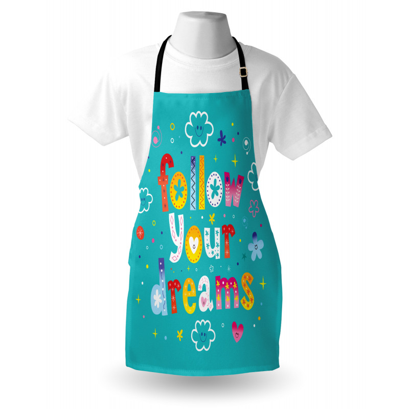 Childish Style Funny Clouds Apron