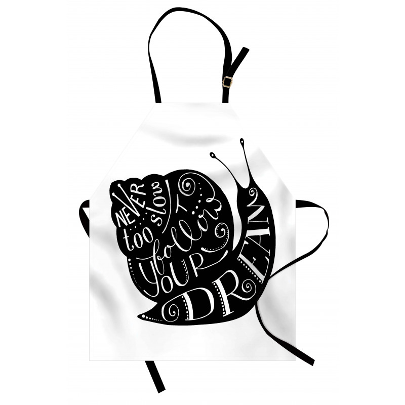 Abstract Snail Silhouette Apron