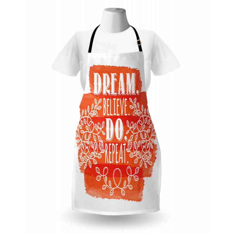 Dream Believe Do Repeat Leaf Apron