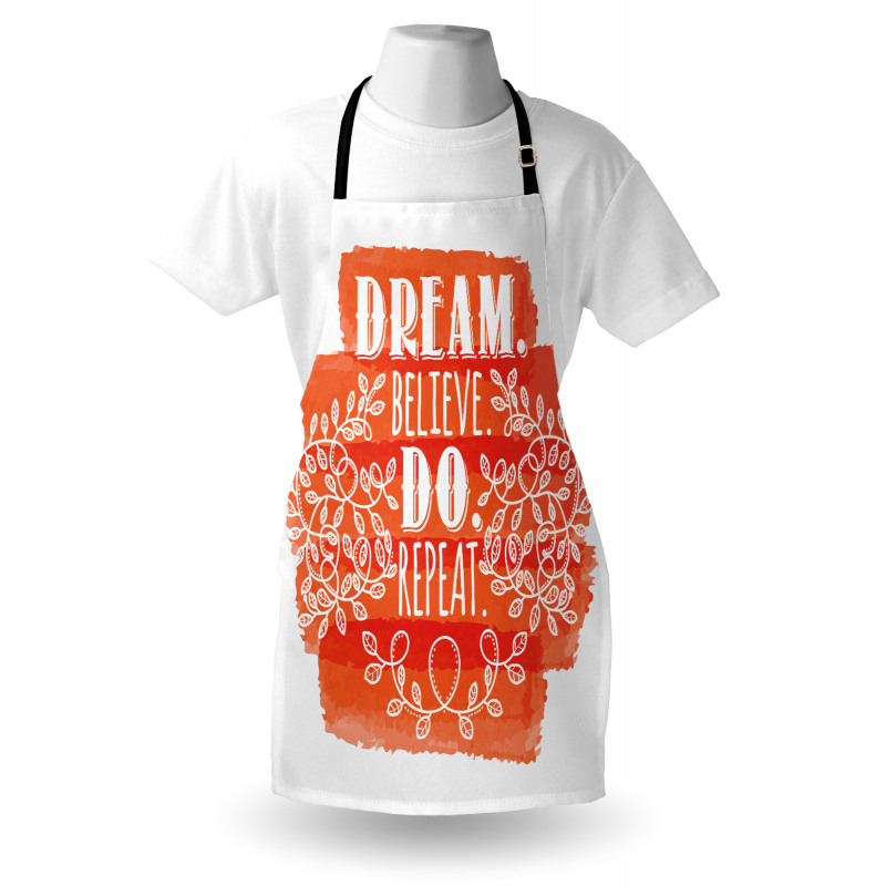 Dream Believe Do Repeat Leaf Apron